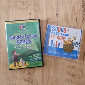 Cedarmont Kids Sunday School Songs DVD and Sings Kids Love To Sing CD